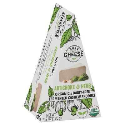 Nuts For Cheese Fermented Cashew Product Organic & Dairy-Free Artichoke & Herb 6/4.23 OZ [UNFI #2723997] [ebt]