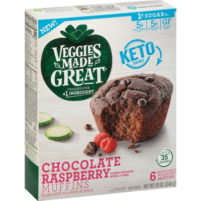 Veggies Made Great Muffins Chocolate Raspberry 8/12 OZ [UNFI #02827962] [ebt]