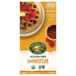 Natures Path Waffles Gluten Free Homestyle 12/7.4 OZ [UNFI #546507] [ebt]