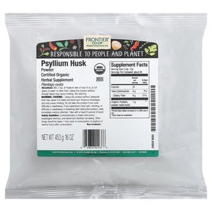Frontier Nat Prod Co-Op Psyllium Husk Powder 1 Lb [UNFI-CARLISLE #0791657] [ebt]