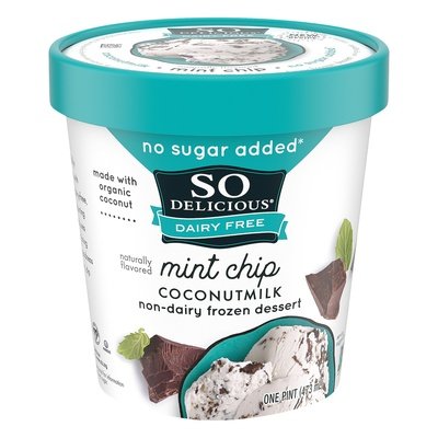 So Delicious Dairy Free Mint Chip Coconutmilk Non-Dairy Frozen Dessert 8/PINT [UNFI #994772] [ebt]