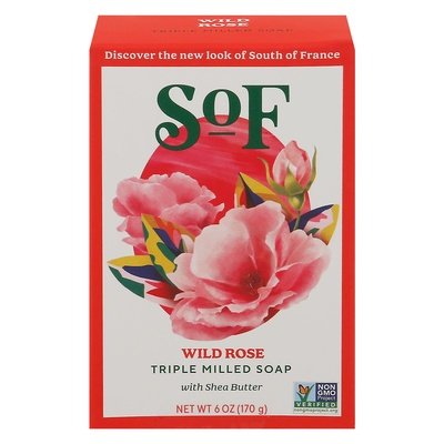 South Of France Soap Triple Milled Wild Rose 1/6 OZ [UNFI-CARLISLE #1704907]