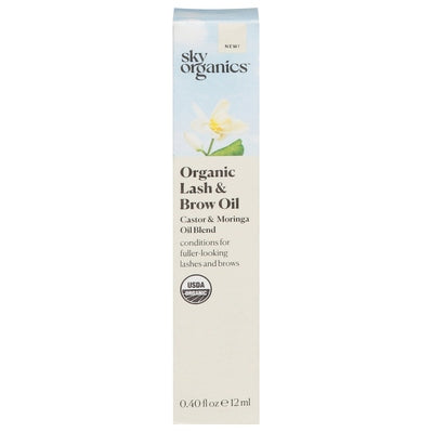 Sky Organics Lash & Brow Oil Organic 1/.40 OZ [UNFI-CARLISLE #3133329]