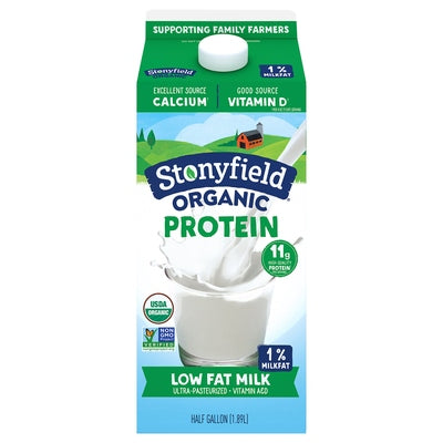 Stonyfield Milk Low Fat Protein 6/64 OZ [UNFI #01014315] [ebt]