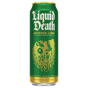 Liquid Death Sparkling Water Severed Lime Flavored 24/19.2 OZ [UNFI #2930360] [ebt]