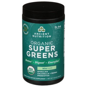 Ancient Nutrition Super Greens Organic Mint Flavor 1/7.23 OZ [UNFI-CARLISLE #2936888]