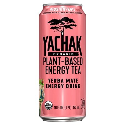 Yachak Organic Yerba Mate Energy Drink Yerba Mate Passion Fruit 12/16 OZ [UNFI #2752301] [ebt]