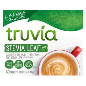 Truvia Sweetener Calorie-Free Stevia Leaf Plant-Based 12/80 CT [UNFI #2272953] [ebt]