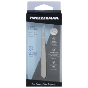 Tweezerman Point Tweezer Classic Stainless 1/CT [UNFI-CARLISLE #2619385]