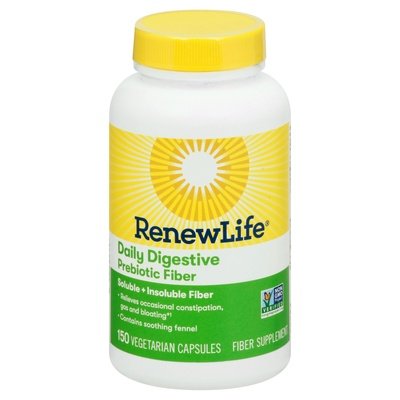 Renew Life Daily Digestive Prebiotic Fiber Capsules 1/150 CT [UNFI-CARLISLE #2567832]