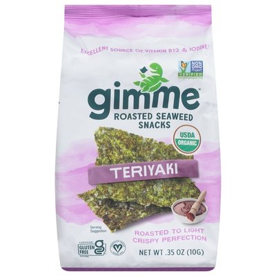 Gimme Seaweed Snacks Roasted Teriyaki 12/.35 OZ [UNFI #1262559] [ebt]