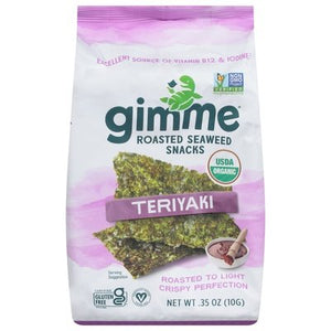 Gimme Seaweed Snacks Roasted Teriyaki 12/.35 OZ [UNFI #1262559] [ebt]