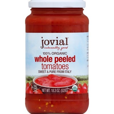 Jovial Tomatoes Whole Peeled Organic 6/18.3 OZ [UNFI #1123124] [ebt]