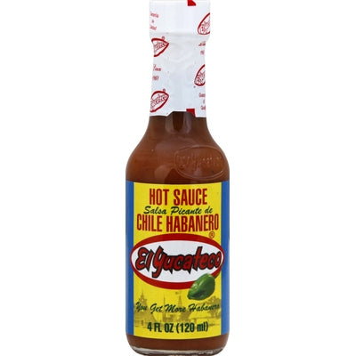 El Yucateco Hot Sauce Chile Habanero 12/4 OZ [UNFI #01222421] [ebt]