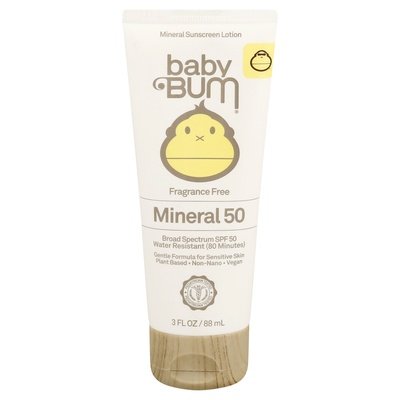Baby Bum Sunscreen Lotion Mineral Broad Spectrum Spf 50 1/3 OZ [UNFI-CARLISLE #2387363]