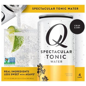 Qdrink Sprkling Wtr Tonic Can 4 6/4/7.5 OZ [UNFI #2113546] [ebt]