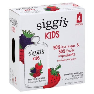 Siggis Yogurt Lowfat Mixed Berries Kids 6/4/3.5 OZ [UNFI #2589299] [ebt]