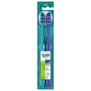 Toms Of Maine Toothbrushes Soft Naturally Clean Twin Pack 4/2 CT [UNFI-CARLISLE #2380087]
