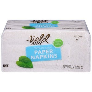 Field Day Paper Napkins 1-Ply 12/1/250 CT [UNFI #754184]