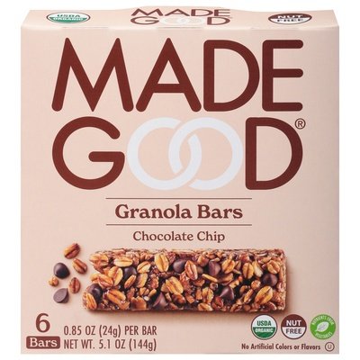Made Good Granola Bars Chocolate Chip 6/6/.85OZ [UNFI #1820257] [ebt]