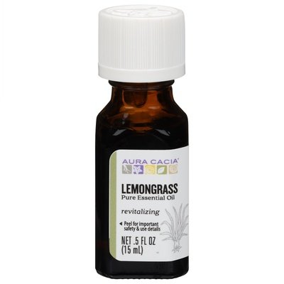 Aura Cacia Pure Essential Oil Lemongrass Revitalizing 1/.5 OZ [UNFI-CARLISLE #620484]