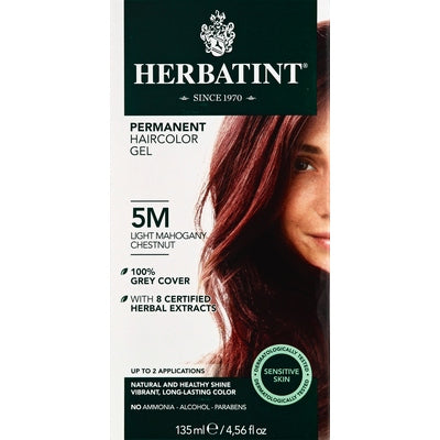 Herbatint Permanent Haircolor Gel Light Mahogany Chestnut 5M 1/5.75 OZ [UNFI-CARLISLE #3115573]