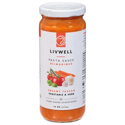 Livwell Pasta Sauce Vegetable & Herb 6/16 OZ [UNFI #03068251] [ebt]