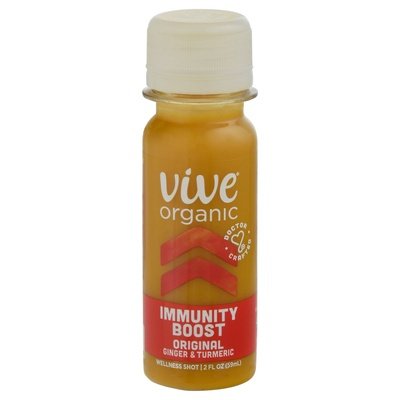 Vive Organic Wellness Shot Original Ginger & Turmeric Immunity Boost 12/2 OZ [UNFI #2069276] [ebt]