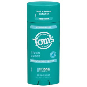 Toms Of Maine Deodorant Clean Coast Scent Aluminum Free 1/3.25 OZ [UNFI-CARLISLE #3037710]
