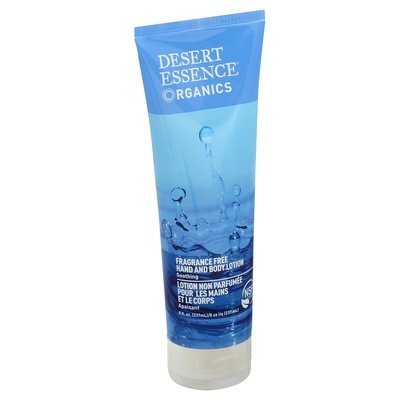 Desert Essence Hand And Body Lotion Fragrance Free 8 OZ [UNFI-CARLISLE #0428482]