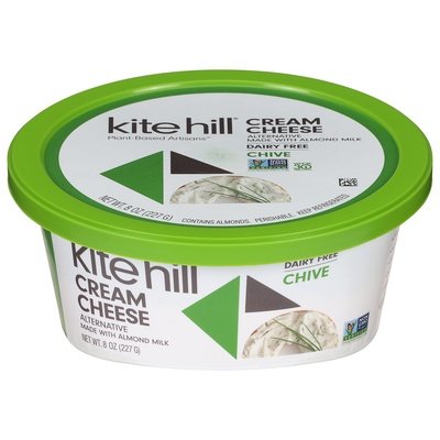 Kite Hill Cream Cheese Alternative Dairy Free Chive 6/8 OZ [UNFI #1642784] [ebt]