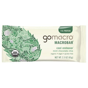 Gomacro Macrobar Mint Chocolate Chip 12/2.3 OZ [UNFI-CARLISLE #2914190] [ebt]