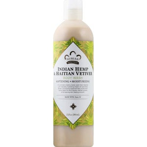 Nubian Heritage Body Wash Indian Hemp & Haitian Vetiver 13 OZ [UNFI-CARLISLE #0567040]