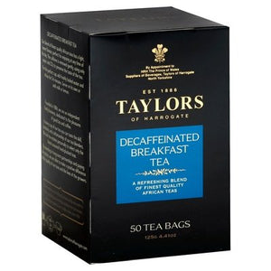 Taylors Of Harrogate Tea Breakfast Decaffeinated 6/50 BAG [UNFI #703322] [ebt]