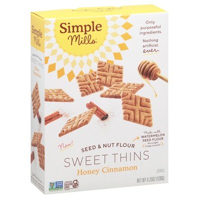 Simple Mills Sweet Thins Honey Cinnamon Seed & Nut Flour 6/4.25 OZ [UNFI #2736536] [ebt]