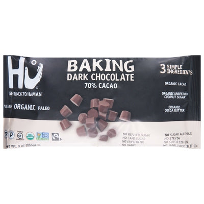 Hu Baking Dark Chocolate Organic 70% Cacao 12/9 OZ [UNFI #3030749] [ebt]
