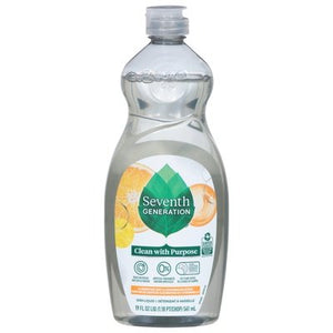 Seventh Generation Dish Liquid Clementine Zest & Lemongrass Scent 6/19 OZ [UNFI #2691699]