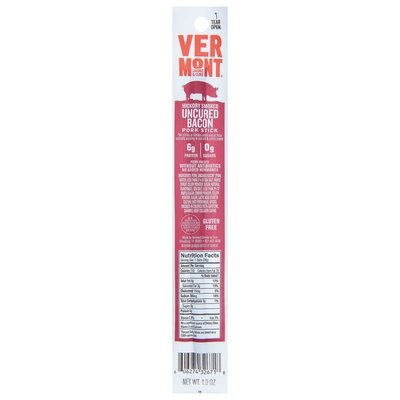 Vermont Smoke And Cure Pork Stick Hickory Smoked Uncured Bacon 24/1 OZ [UNFI-CARLISLE #1924455] [ebt]