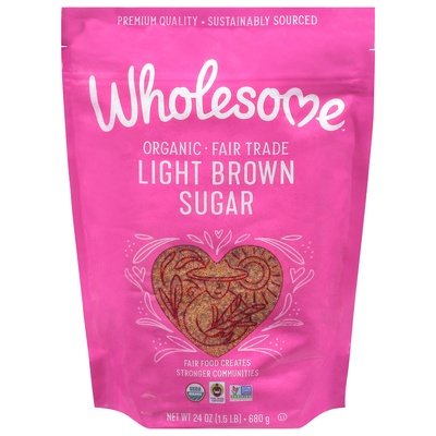 Wholesome Sugar Organic Light Brown 6/24 OZ [UNFI #571679] [ebt]