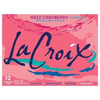 Lacroix Sparkling Water Razz-Cranberry 2/12/12OZ [UNFI #0230631] [ebt] D