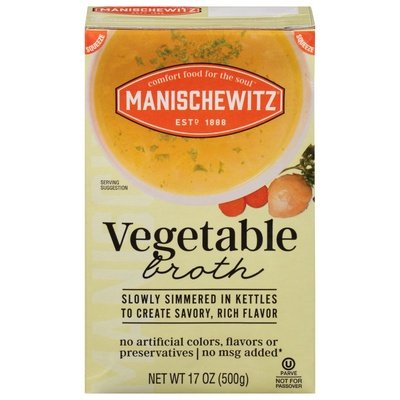 Manischewitz Broth Vegetable 12/17 OZ [UNFI #2646867] [ebt]