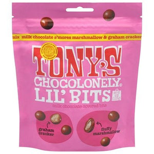 Tonys Chocolonely Lil Bits Milk Chocolate Smores 8/4 OZ [UNFI #3017381] [ebt]