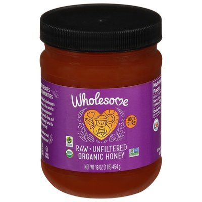 Wholesome Honey Organic Raw + Unfiltered 6/16 OZ [UNFI #519108] [ebt]