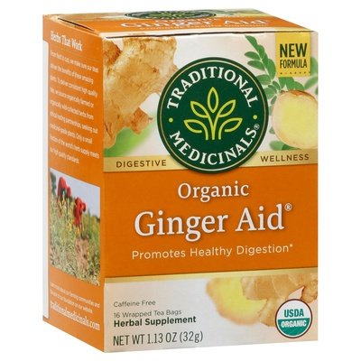 Traditional Medicinals Herbal Supplement Organic Ginger Aid Tea Bags 6/16 BAG [UNFI #344366] [ebt]