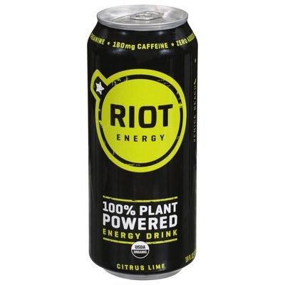 Riot Energy Energy Drink Organic Citrus Lime 12/16 OZ [UNFI #2551182] [ebt] D
