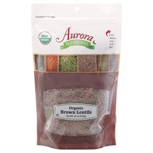 Aurora Natural Brown Lentils Organic 10/22 OZ [UNFI #2289528] [ebt]