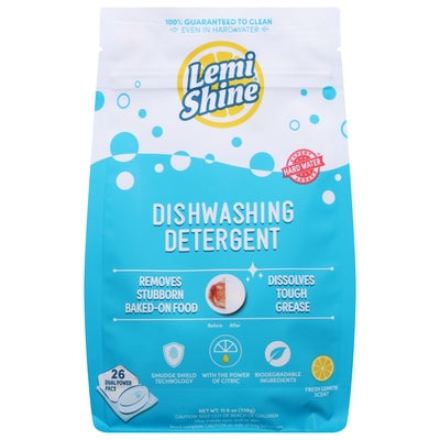 Lemi Shine Dishwashing Detergent with Power of Citric Fresh Lemon Scent 6/26 CT [UNFI #2956001]