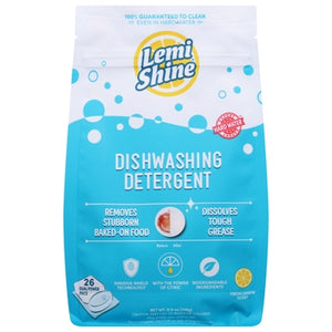 Lemi Shine Dishwashing Detergent with Power of Citric Fresh Lemon Scent 6/26 CT [UNFI #2956001]