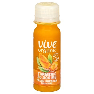 Vive Organic Shot Turmeric 30 000 Mg 12/2 OZ [UNFI #2695799] [ebt]
