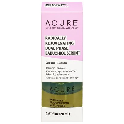 Acure Serum Radically Rejuvenating Dual Phase Bakuchiol 1/0.67 OZ [UNFI-CARLISLE #2586618]